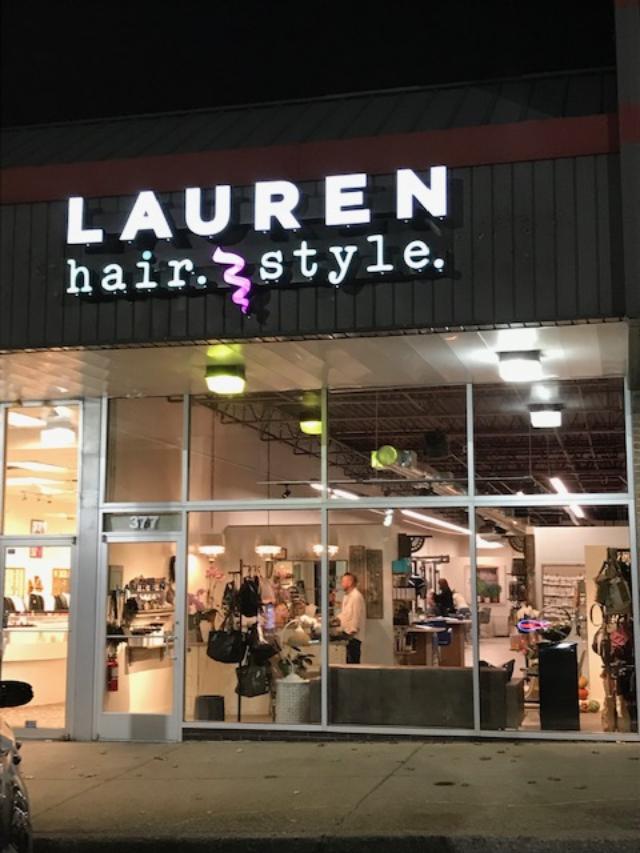 Outside of a Lauren Hair Style branch